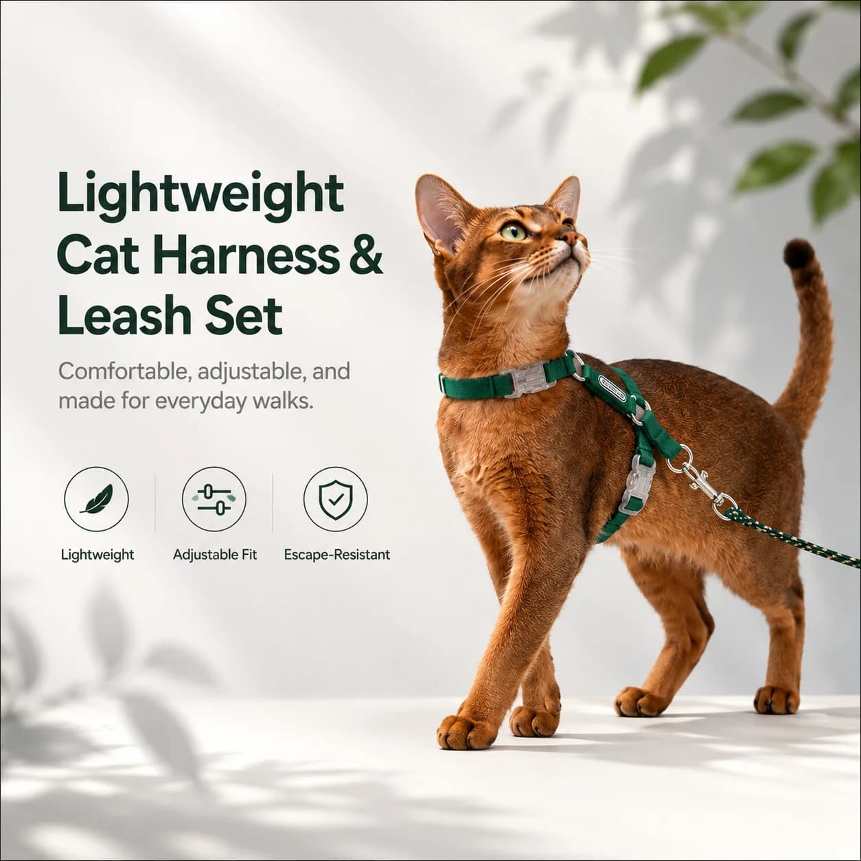 Escape-Proof Cat Harness & Leash Set product preview